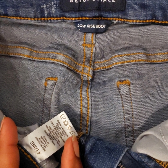 Aero Size 4 Long Low Rise Bootcut Jeans - Picture 6 of 7